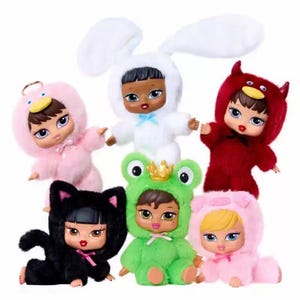 Authentic Bratz Bratziez Iconz Series Blind Box Plush Keychain Collectible Toy