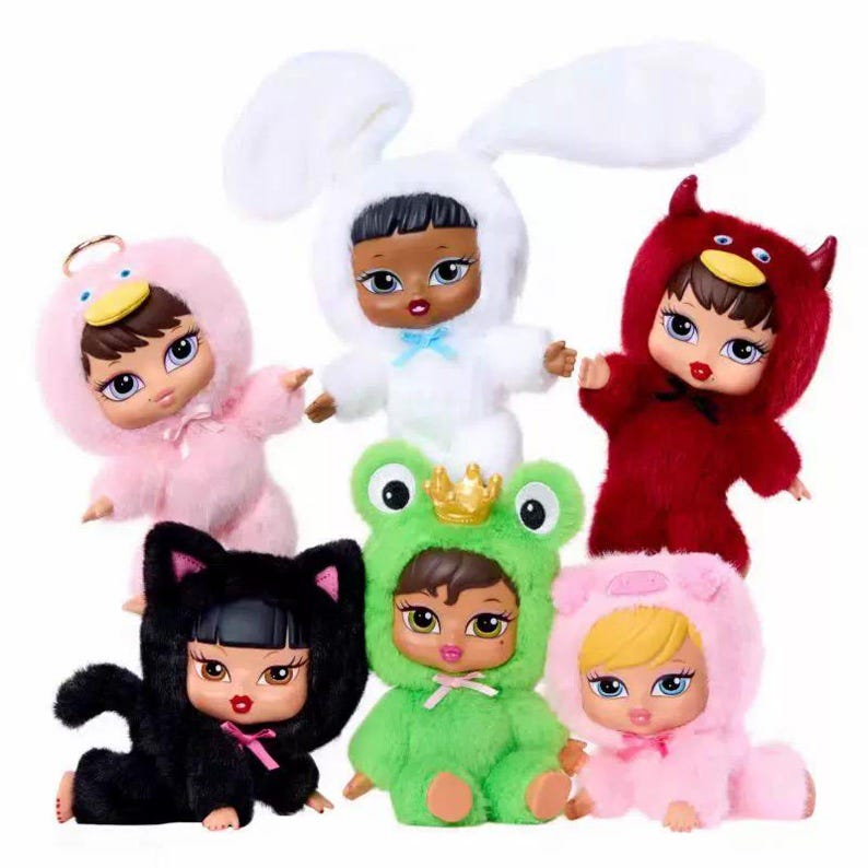 Authentic Bratz Bratziez Iconz Series Blind Box Plush Keychain Collectible Toy