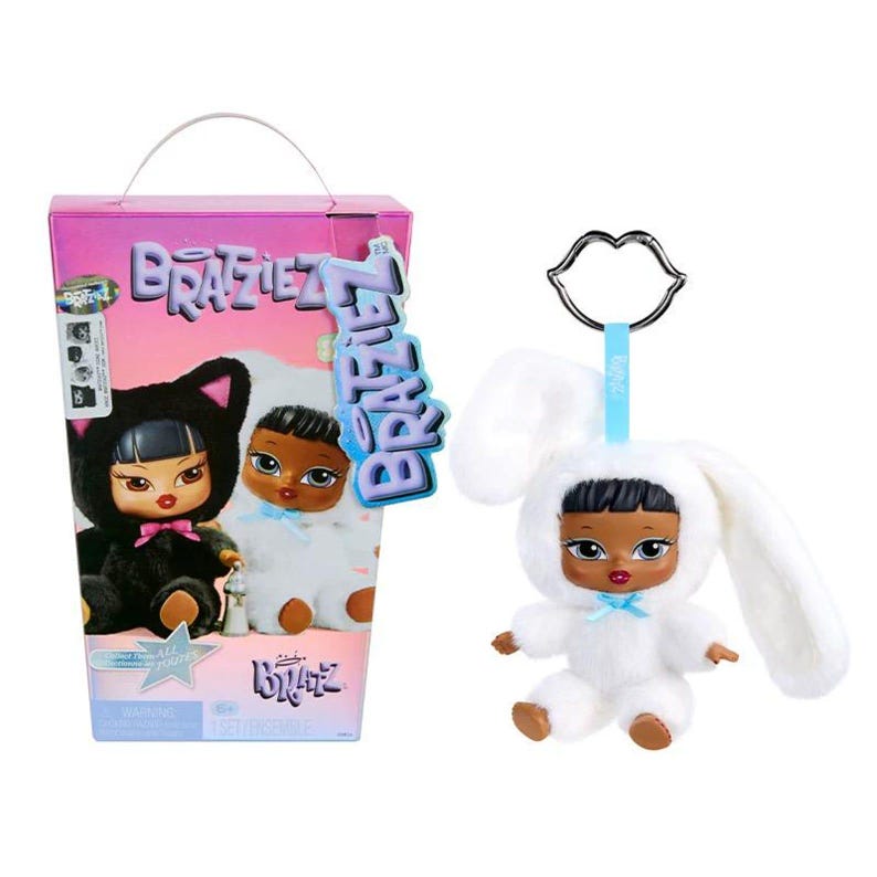 Authentic Bratz Bratziez Iconz Series Blind Box Plush Keychain Collectible Toy