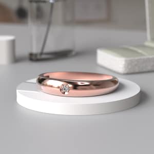 Minimalist Dome Ring, Rose Gold Ring, Chunky Ring, Statement Ring, Signet Ring, Dainty Ring, Minimalist Ring, Stackable Ring, Gift for Her