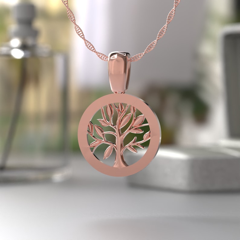 925 Sterling Silver Tree of Life Charm Pendant, Dainty Tree of Life ...