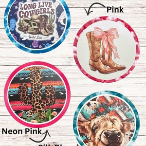 Western Cowgirl Freshies | 3” Car Air Freshener | Highland Cow, Cactus, Sunflower, Cow Print, Rodeo