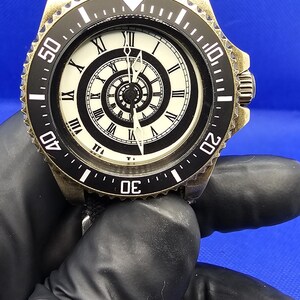 43mm Spiral Dial Bronze Automatic Watch