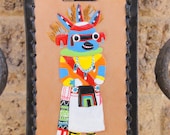 Kachina Doll with Three Horns Luggage Tag