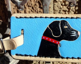 Luggage Tag with Black Lab
