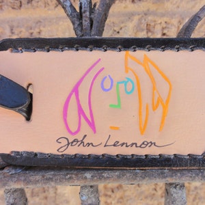 Luggage Tag with John Lennon Self-Portrait