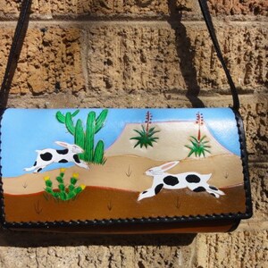 Purse with Running Rabbits