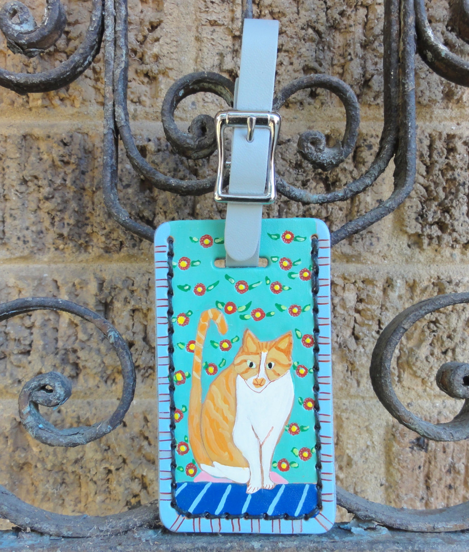 Cat Luggage Tag | Etsy