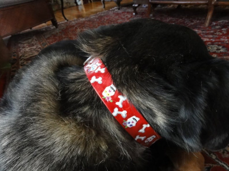 Dog Collar With Day of the Dead Design Etsy