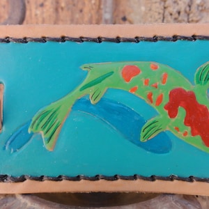 Luggage Tag with Koi Fish