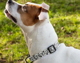Christian Dog Collar | Jesus Loves Me! S-XL All Breeds