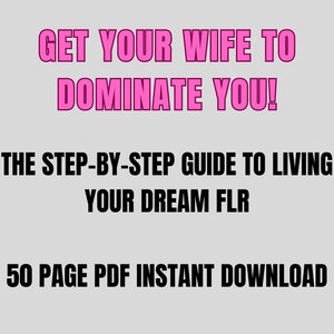 Femdom Wife: The Beginner’s Guide To Creating A Female Led Relationship (PDF Instant Download) image 2