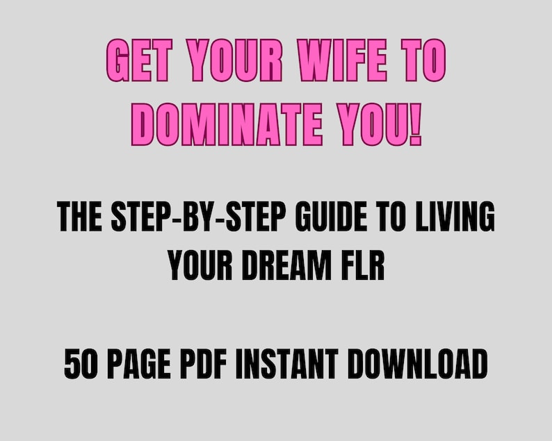 Femdom Wife: The Beginner’s Guide To Creating A Female Led Relationship (PDF Instant Download) image 2
