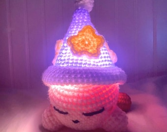 Crochet Cute Sleeping Kirby Plush