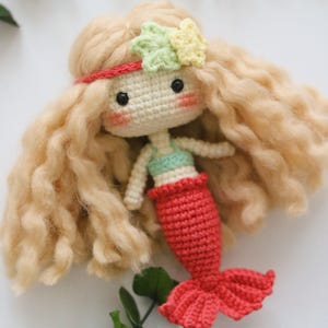 Little Mermaid Lia Amigurumi English Crochet Pattern (PDF)