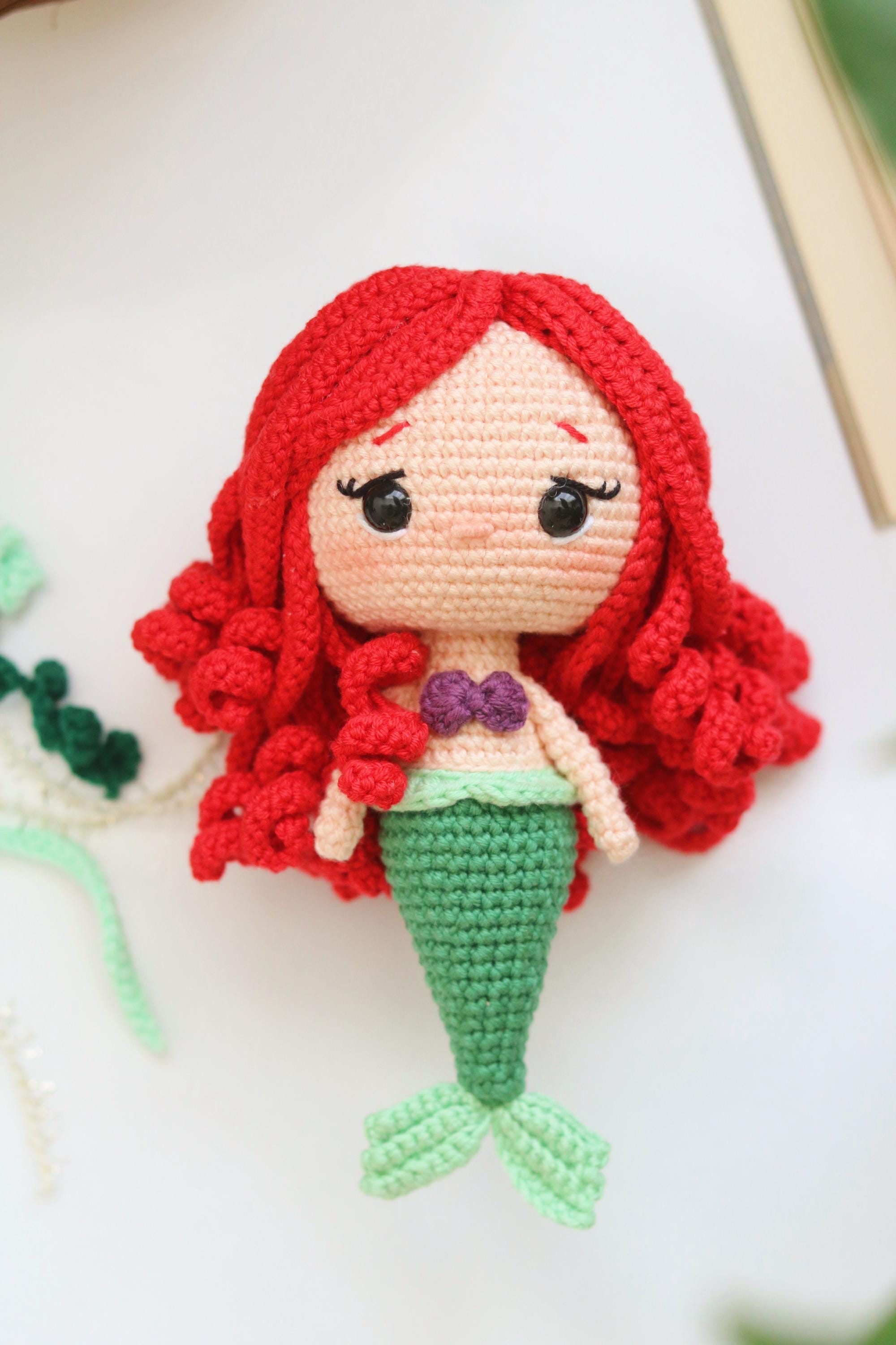 マーメイド編みぐるみのかぎ針編みパターン（PDF）（英語） - Etsy 日本