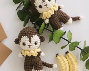 Little Monkey Amigurumi English Crochet Pattern (PDF)