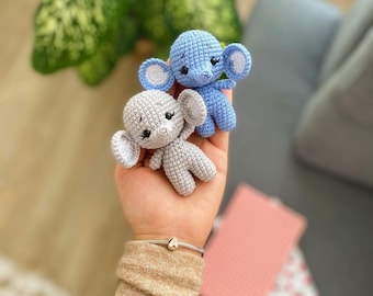 Little Elephant Amigurumi English Crochet Pattern (PDF)