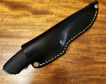 Knife Sheath For Morakniv Bushcraft, Full-Grain Leather, Hand-Stitched