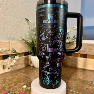 40oz Laser Engraved Tumbler Princess Castle Signatures