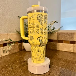 40oz, Laser Engraved Tumbler Jesus Christian image 5