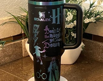 40oz Laser Engraved Tumbler Wizard