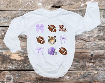 Baggy Baby Rompers/College Football/Kids Rompers/Girls and Boys Rompers