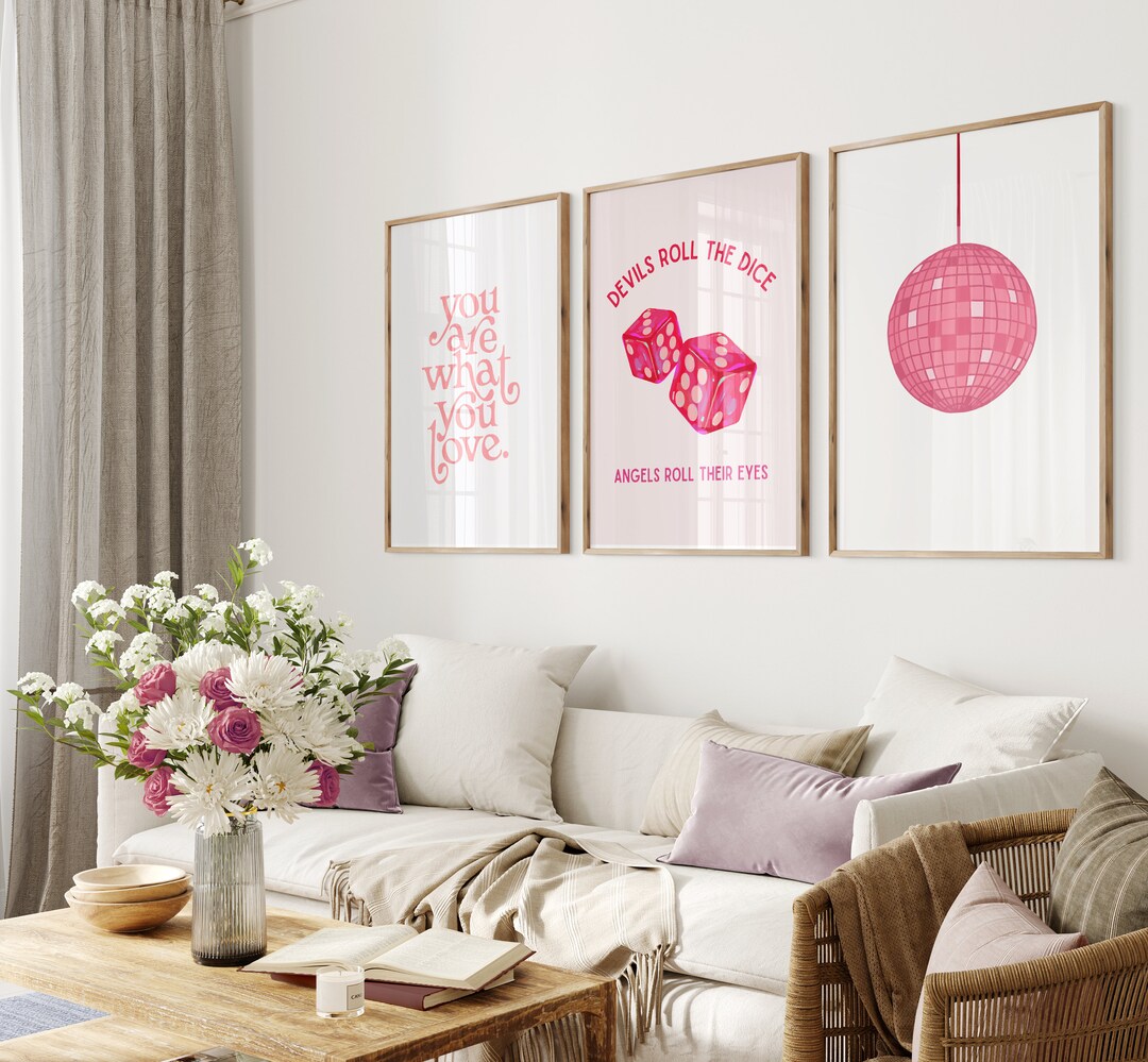 Taylor Swift Poster Set of 3, Dorm Posters, Pink Bedroom, Taylor Swift ...