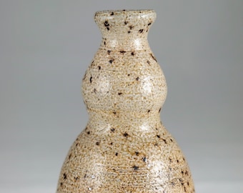 Wood Fired Stoneware Tokkuri Gourd Style Bottle
