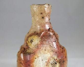 Wood Fired Stoneware Tokkuri Bottle