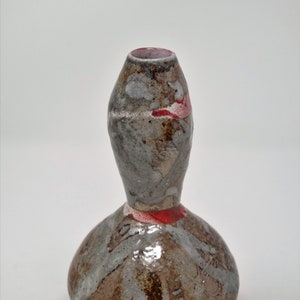 Soda Fired Stoneware Tokkuri Bottle (Sake Pitcher)