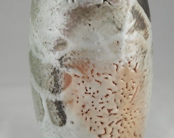 Wood Fired Shino Glazed Vase