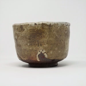 Wood Fired Shino Tea Bowl for Matcha