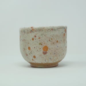 Chawan en porcelaine cuite au soda avec confettis brillant brillant