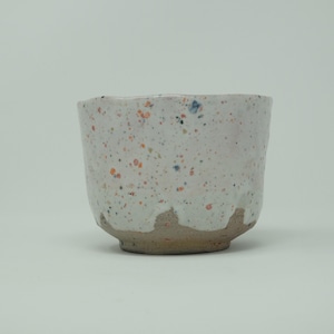 Chawan cuit au feu de bois avec confettis brillant brillant