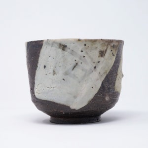 Wood Fired Stoneware Tea Bowl for Matcha with a Shino Glaze