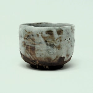 Wood Fired Stoneware Chawan with Shino Glaze