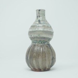 Wood Fired Gourd Style Tokkuri Sake Pitcher
