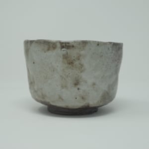 Wood Fired Chawan made from Wild South Carolina Stoneware with a Shino Glaze