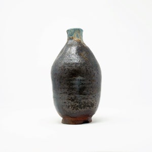 Wood Fired Stoneware Tokkuri Sake Pitcher