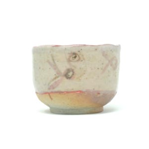 Wood Fired Tea Bowl for Matcha with a Shino Glaze