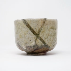 Wood Fired Tea Bowl for Matcha with a Shino Glaze