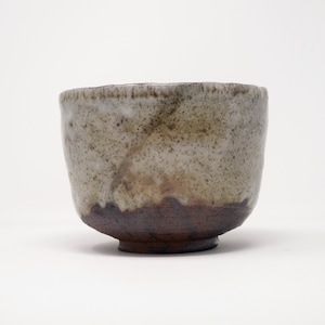 Wood Fired Shino Tea Bowl for Matcha
