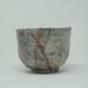 Wood Fired Shino Glazed Tea Bowl for Matcha