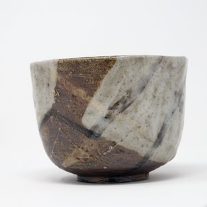 Wood Fired Stoneware Tea Bowl with Shino Glaze