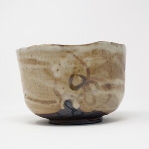 Wood Fired Stoneware Tea Bowl with Shino Glaze
