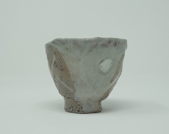 Wood Fired Kurinuki Guinomi withShino Glaze