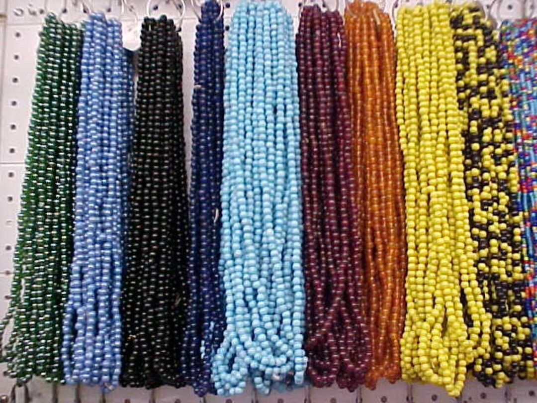 Vintage 1980s Mandrel Wound Glass Beads 8 Color Choices Made Etsy