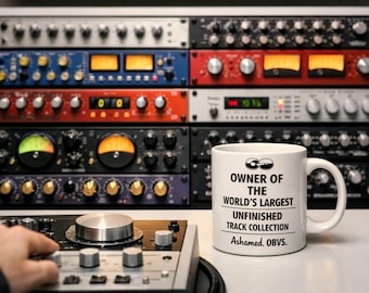 Mastering Engineer Mug Analog Rack POV Studio Gift