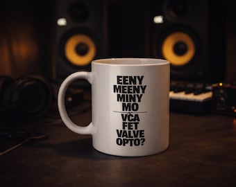 Producer Mug for Mix Engineers | VCA FET Valve Opto Joke | Studio Gear Humor